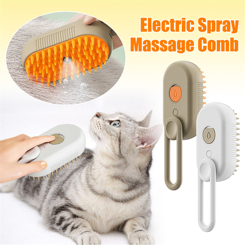 Cat Steam Brush Steamy Dog Brush 3 In 1 Electric